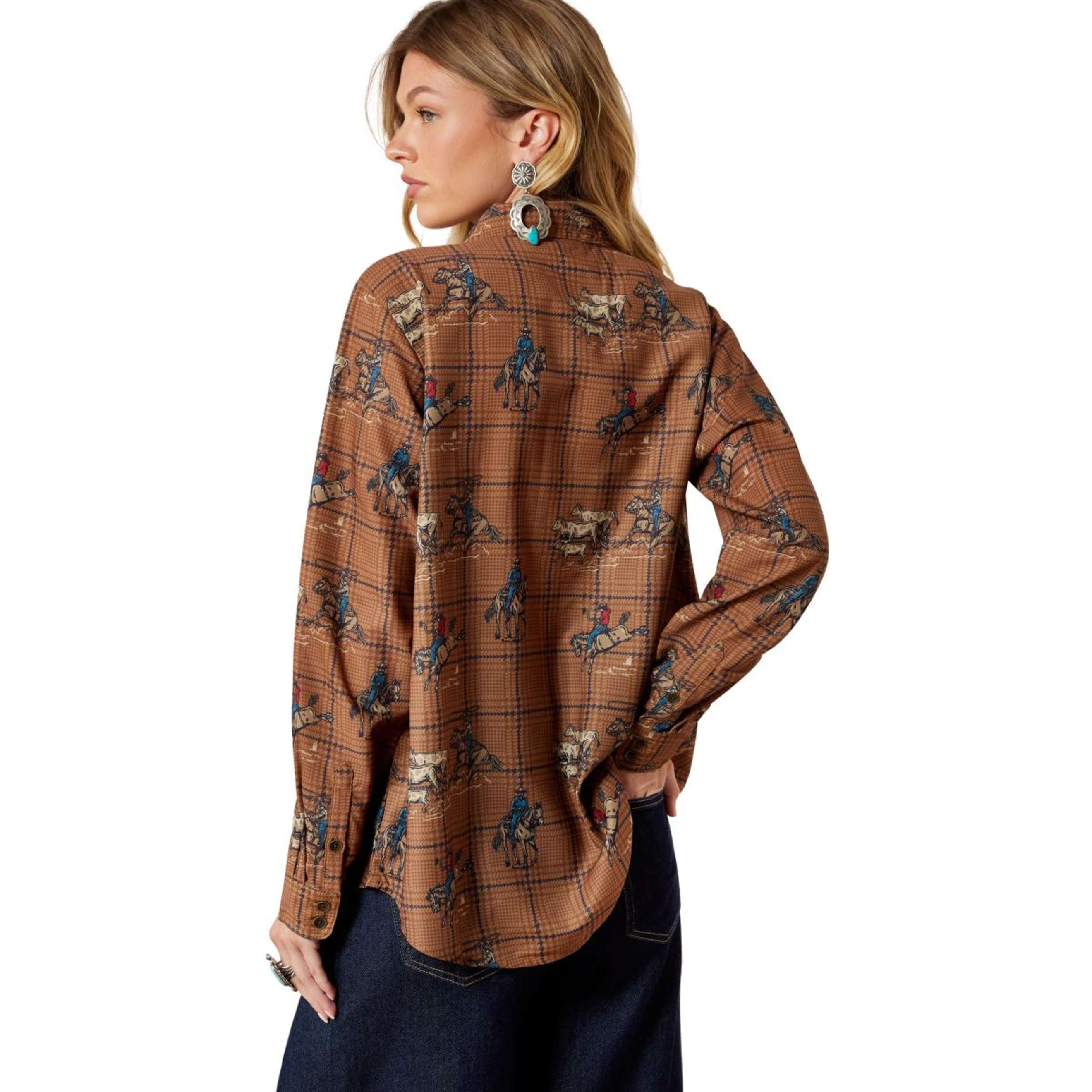 Ariat Blouse Homestyle Femme Marron Ariat Blouse Homestyle Femme Marron