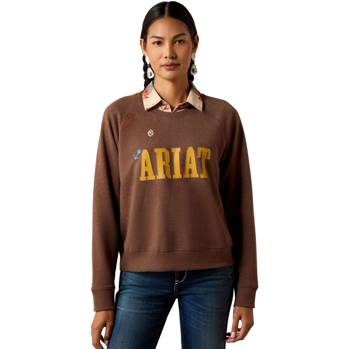Ariat Pull Essential Crew Femme Chicory Coffee