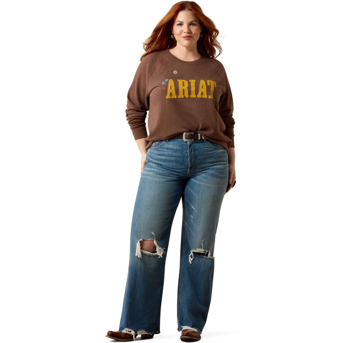 Ariat Pull Essential Crew Femme Chicory Coffee