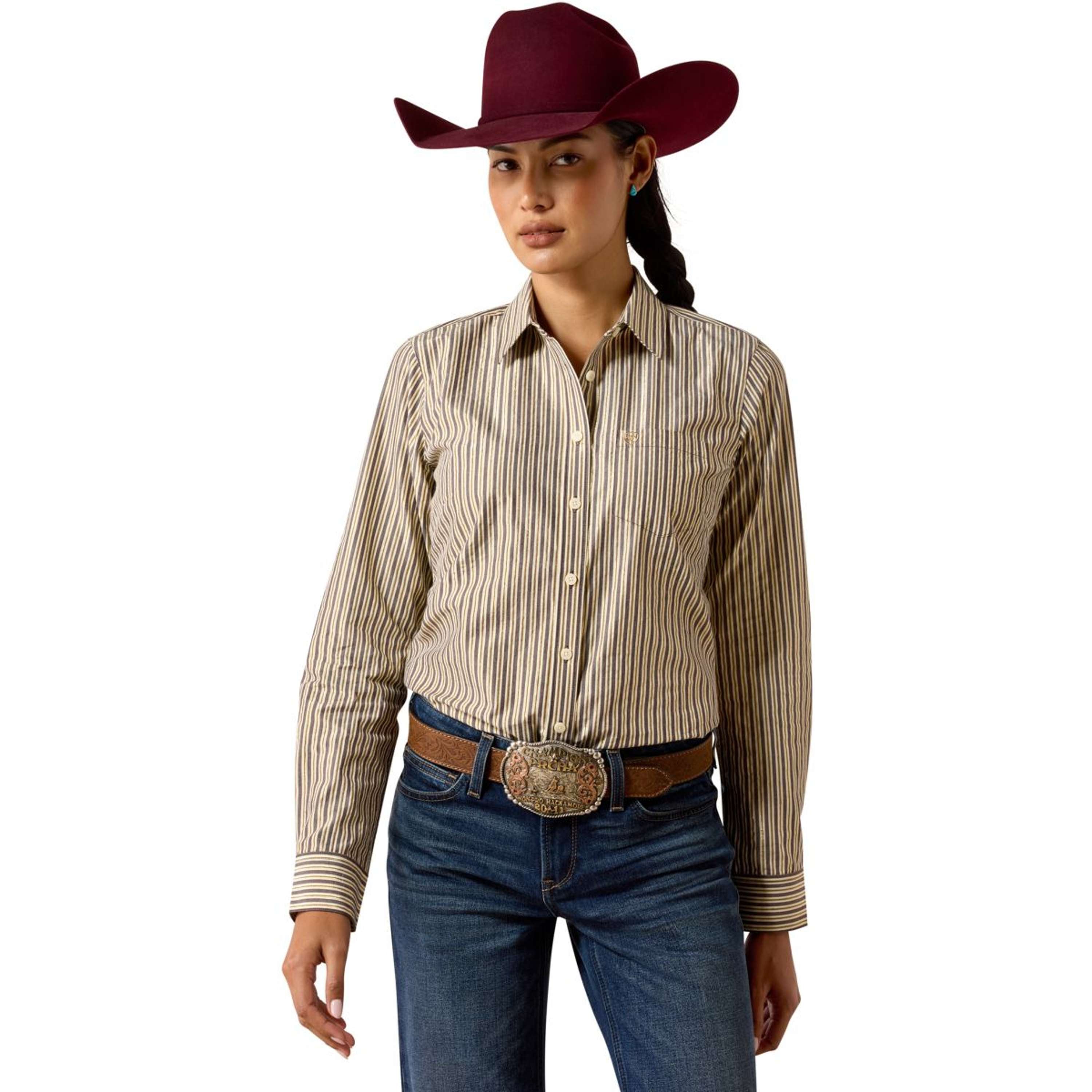 Ariat Blouse Kirby Femme Chocolate Plum