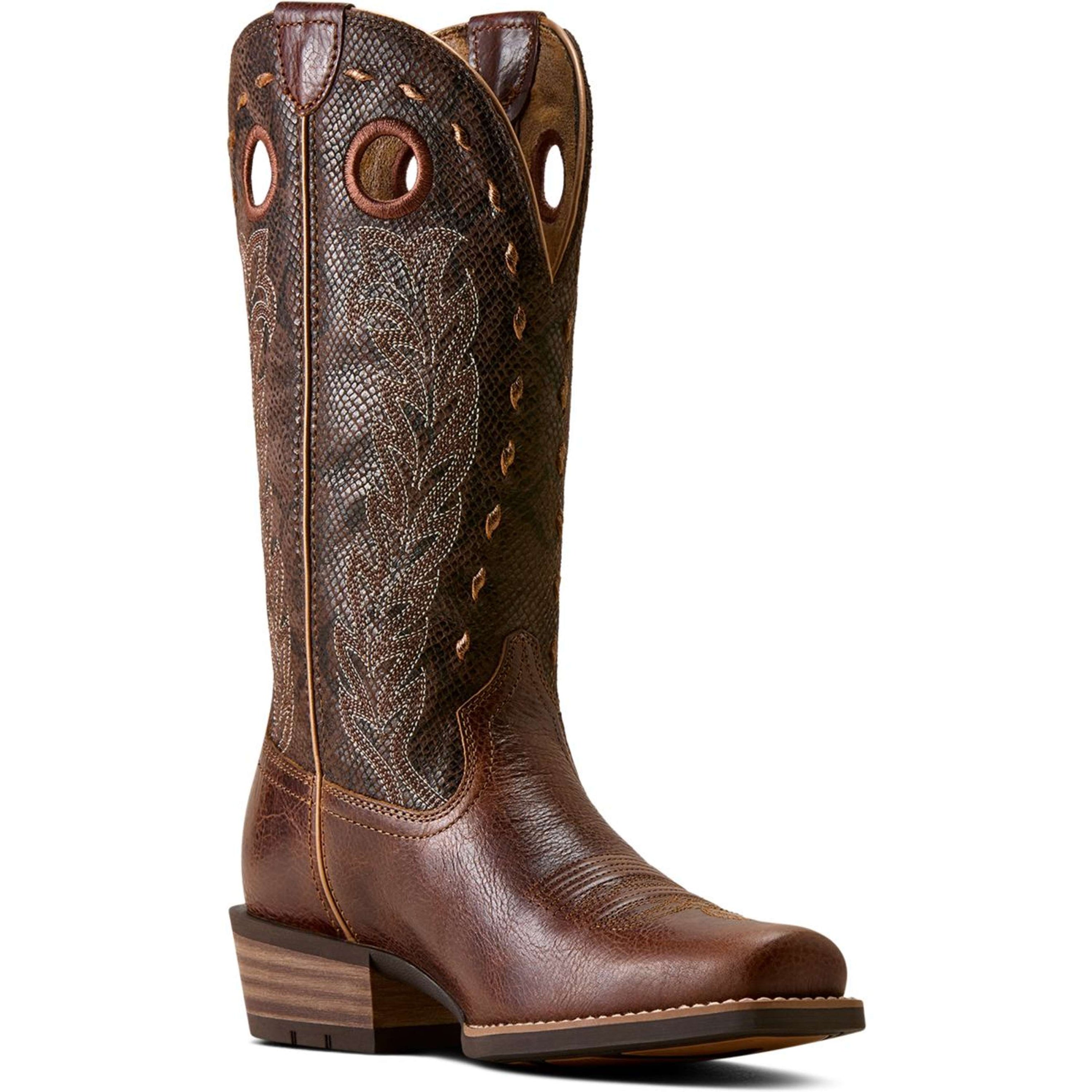 Ariat Bottes Western Lucera NcToe Femme Deepest Tan/Chocolate Snake Ariat Bottes Western Lucera NcToe Femme Deepest Tan/Chocolate Snake