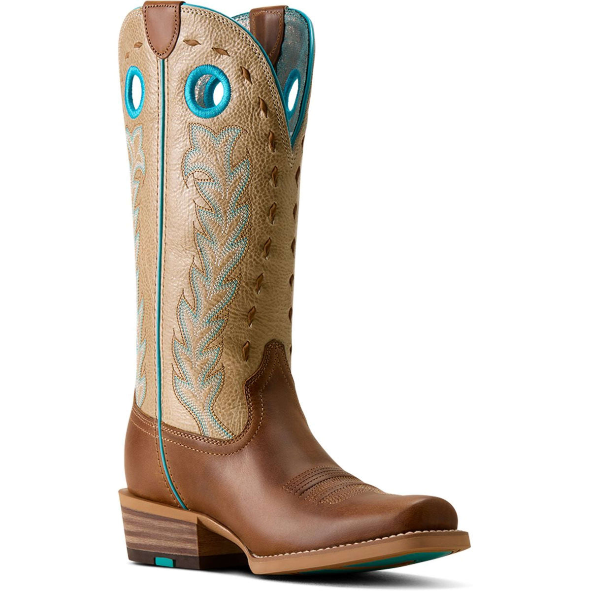 Ariat Bottes Western Lucera NcToe Femme Wheat Brown/Soft Parchment