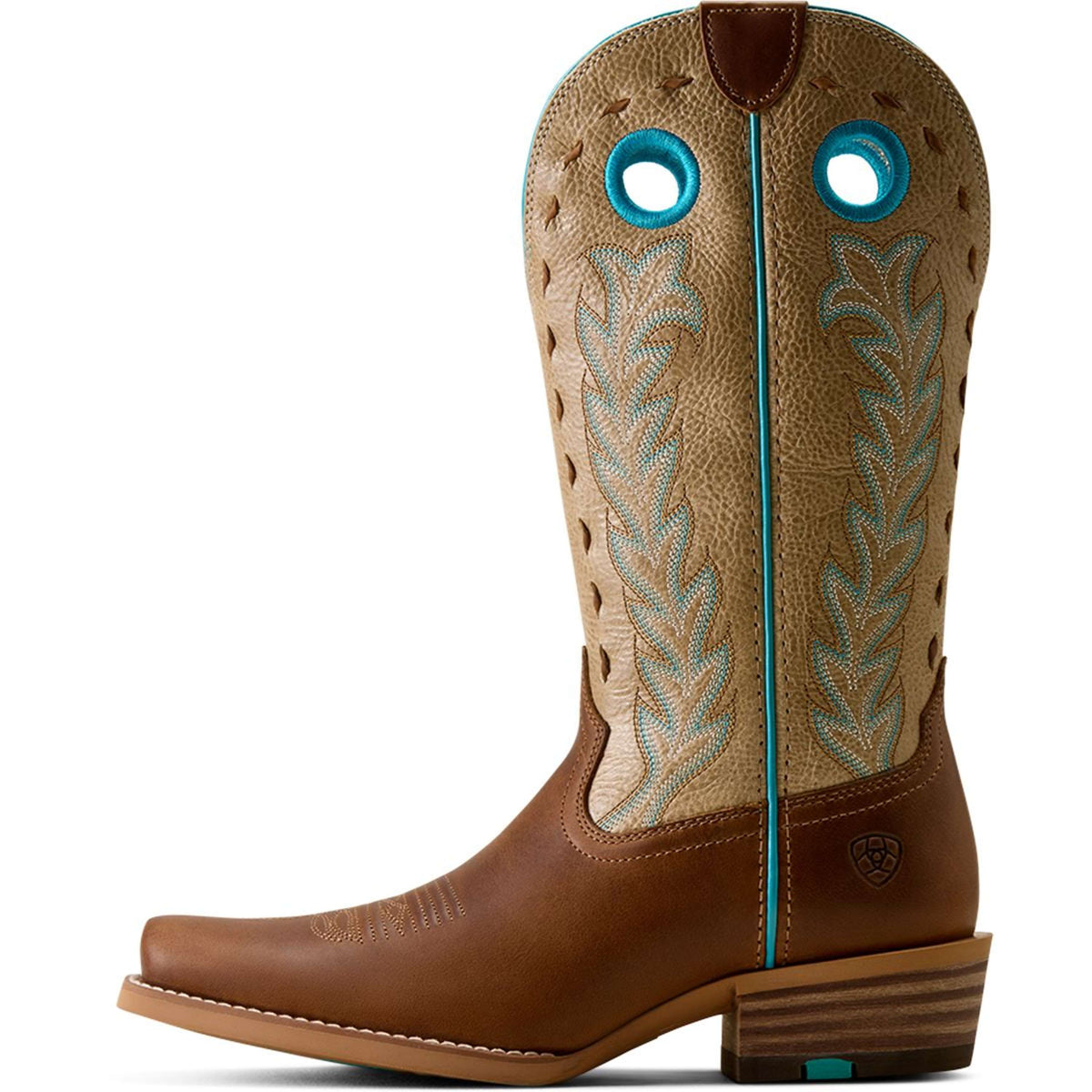 Ariat Bottes Western Lucera NcToe Femme Wheat Brown/Soft Parchment