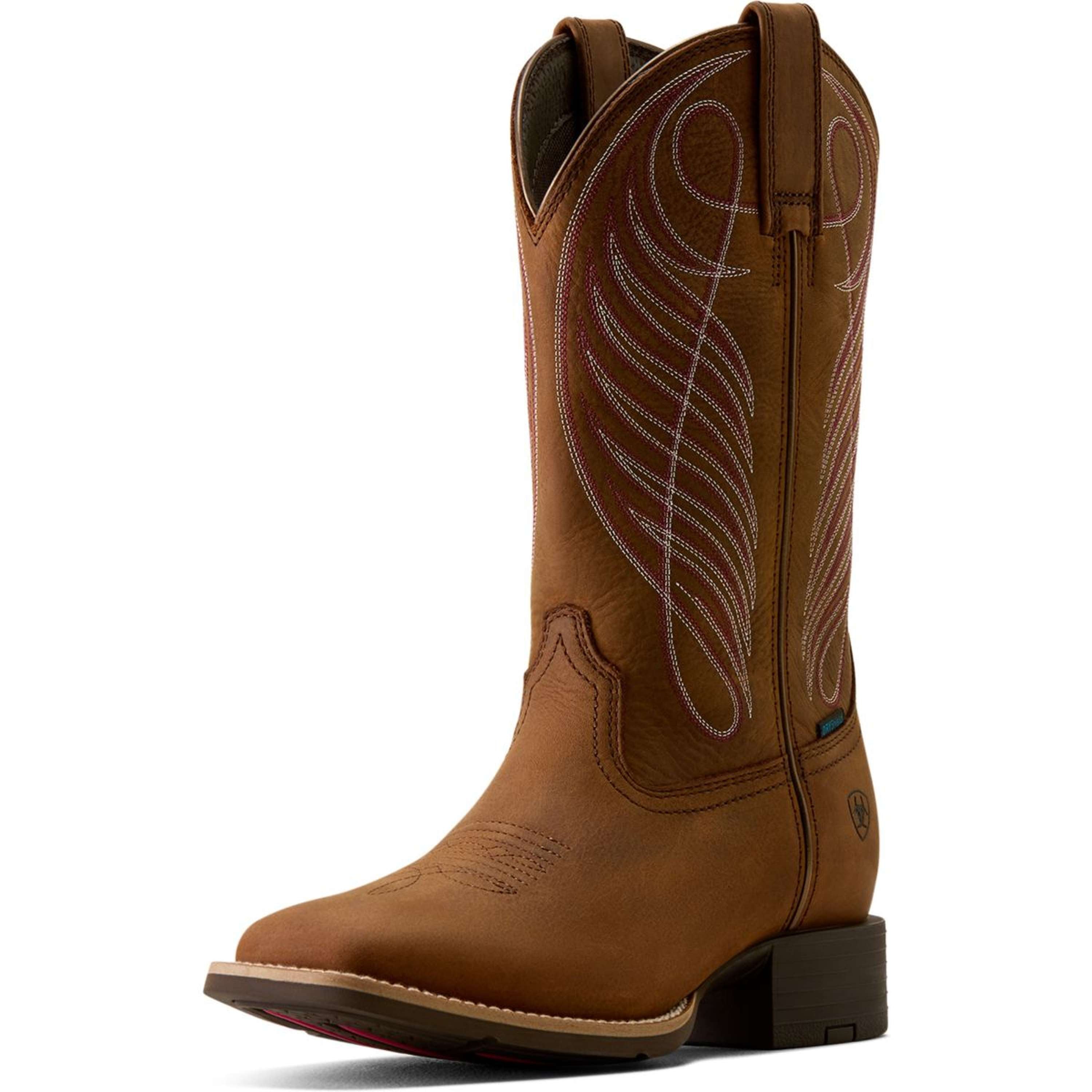 Ariat Bottes Western Round Up H2O Femme Marron