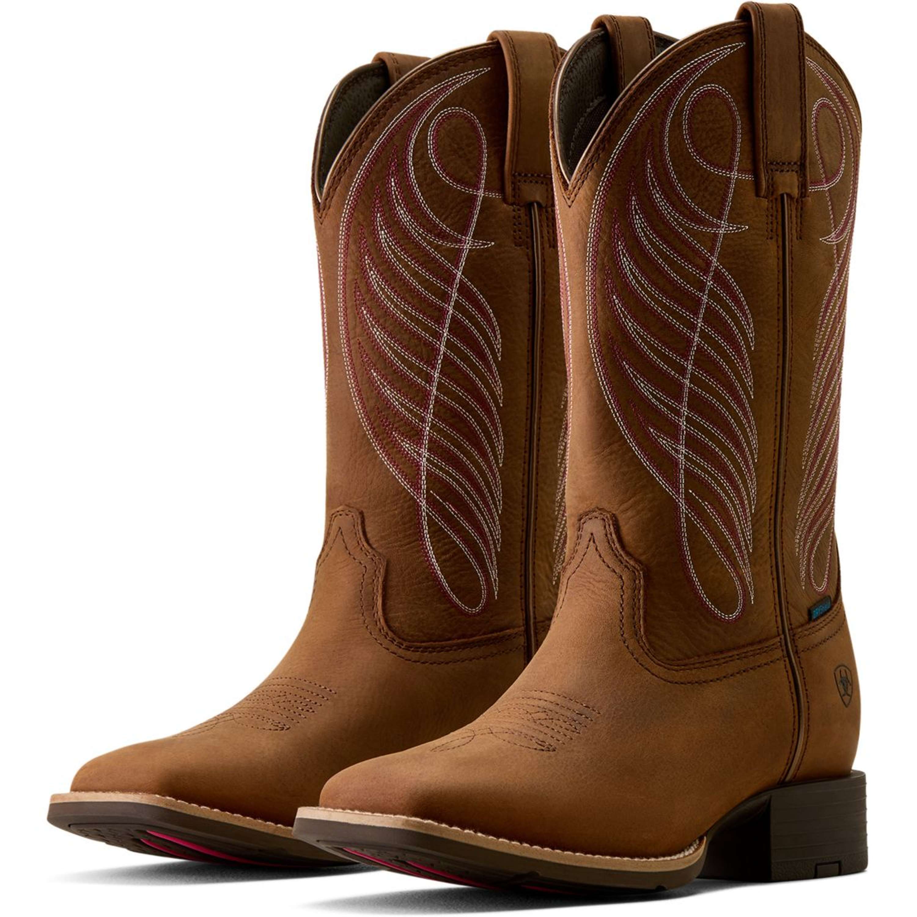 Ariat Bottes Western Round Up H2O Femme Marron