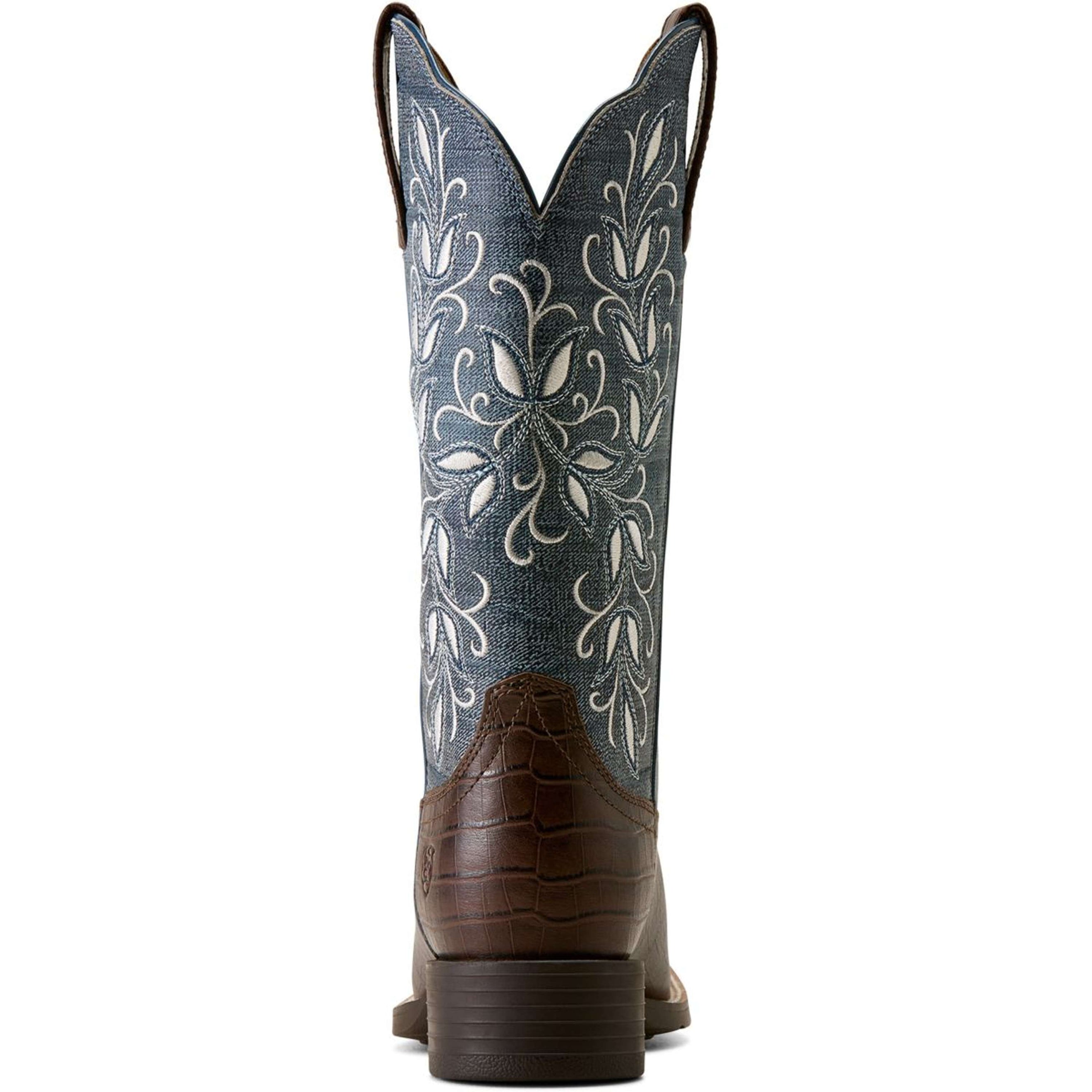 Ariat Bottes Western Round Up Holly Femme Chocolate Croc Ariat Bottes Western Round Up Holly Femme Chocolate Croc