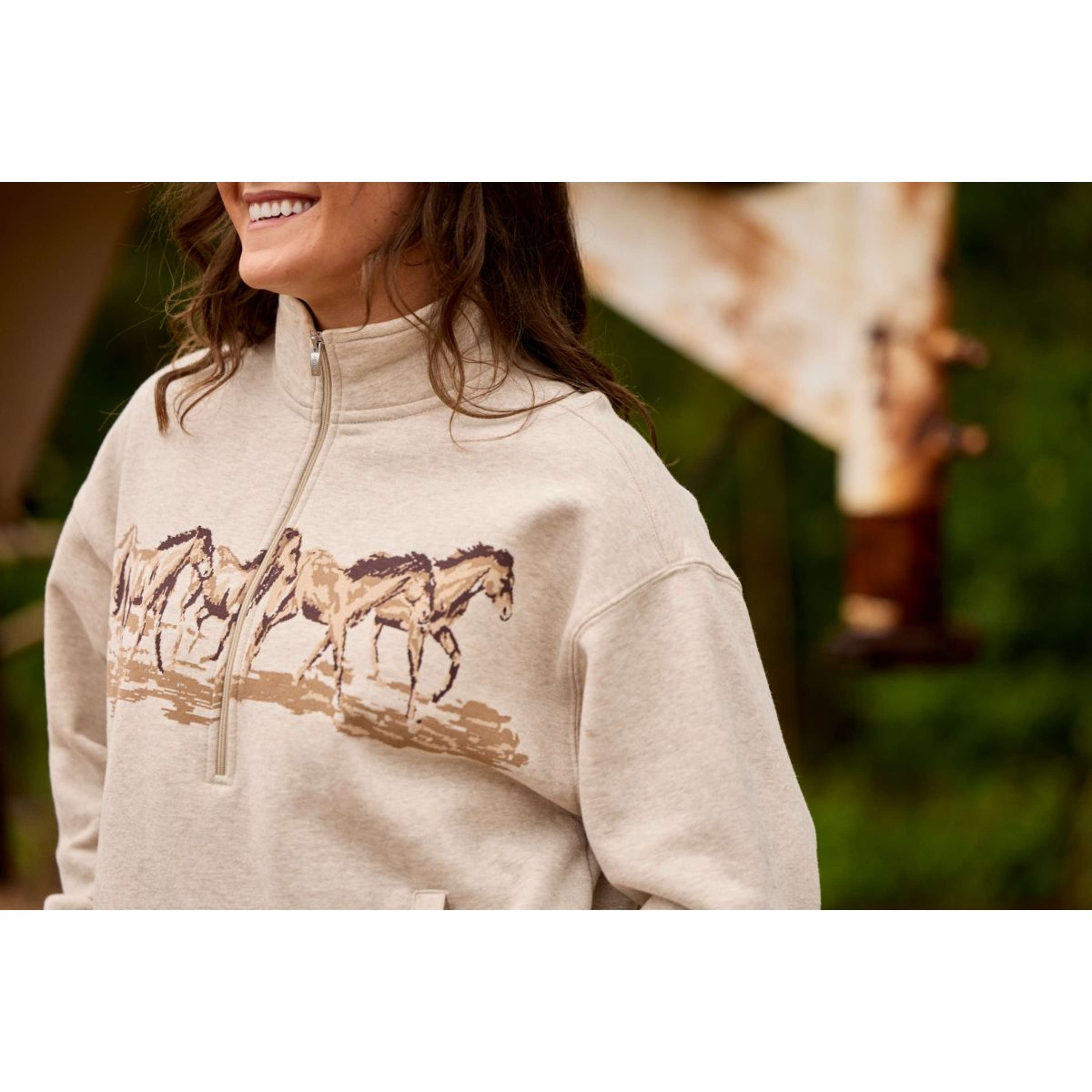 Ariat Pull-over Running Wild Femme Écru