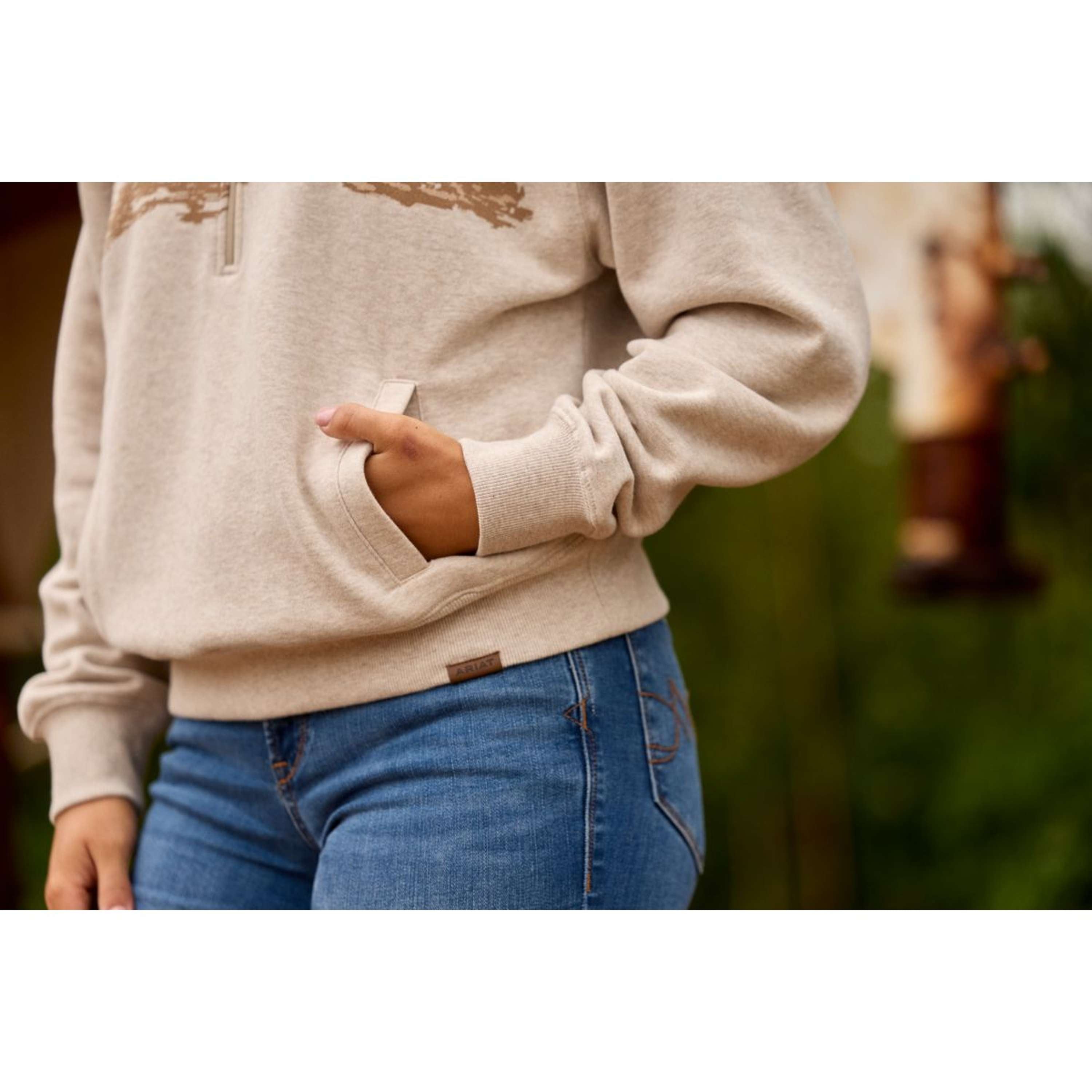 Ariat Pull-over Running Wild Femme Écru