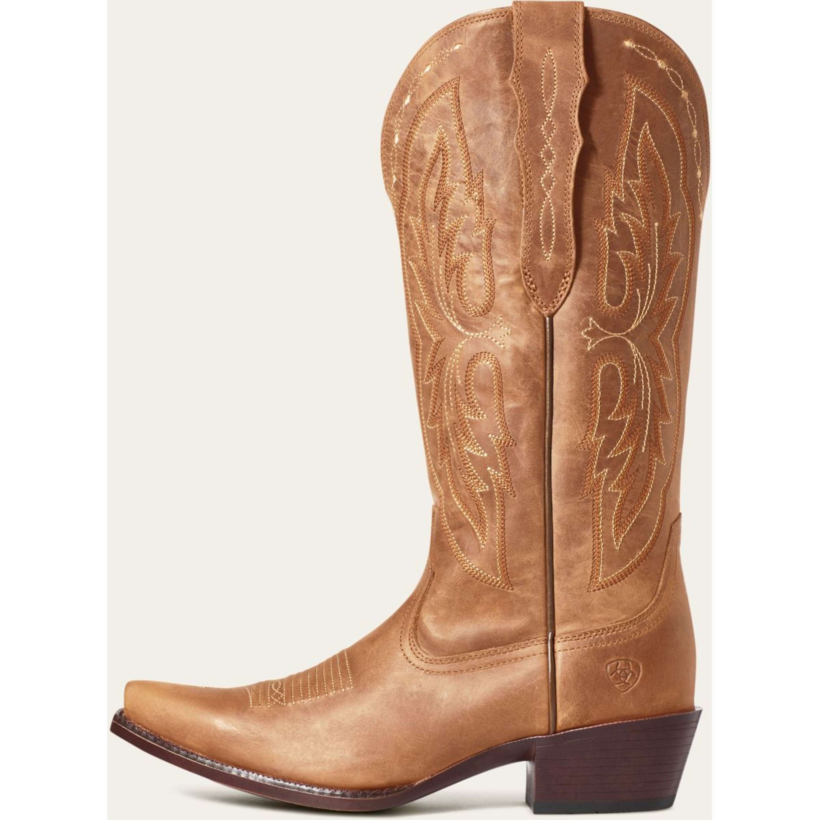 Ariat Bottes Western Heritage X Toe Elastic Calf Femme Marron Ariat Bottes Western Heritage X Toe Elastic Calf Femme Marron