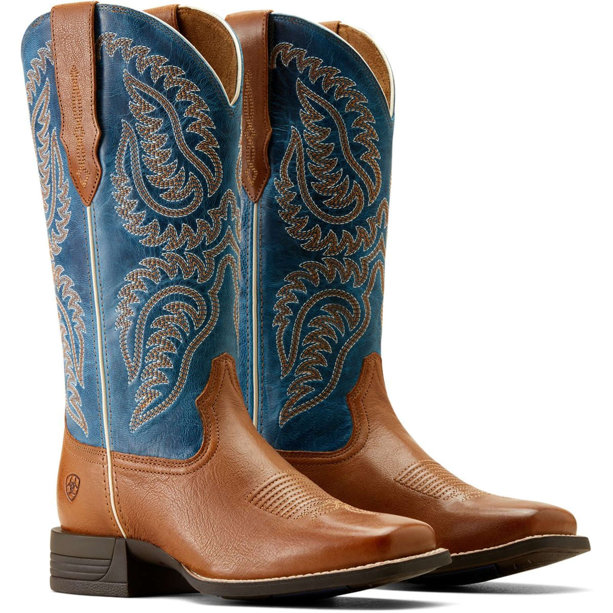 Ariat Bottes Western Cattle Caite Femme Marron/blue