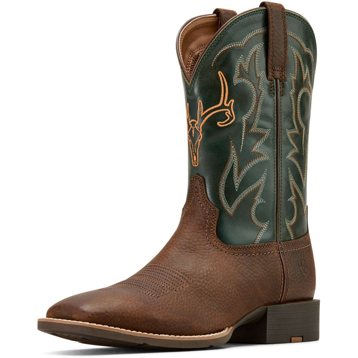 Ariat Bottes Western Sport Outdoor Hommes Brown Oiled/Tack Green