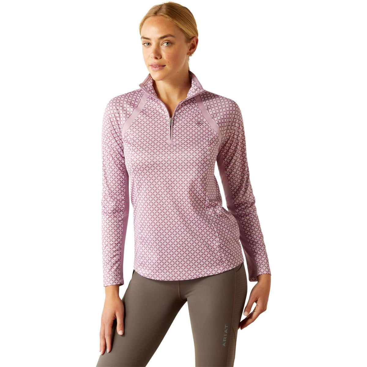 Ariat Baselayer Sunstopper 3.0 Lavender Mist Tile