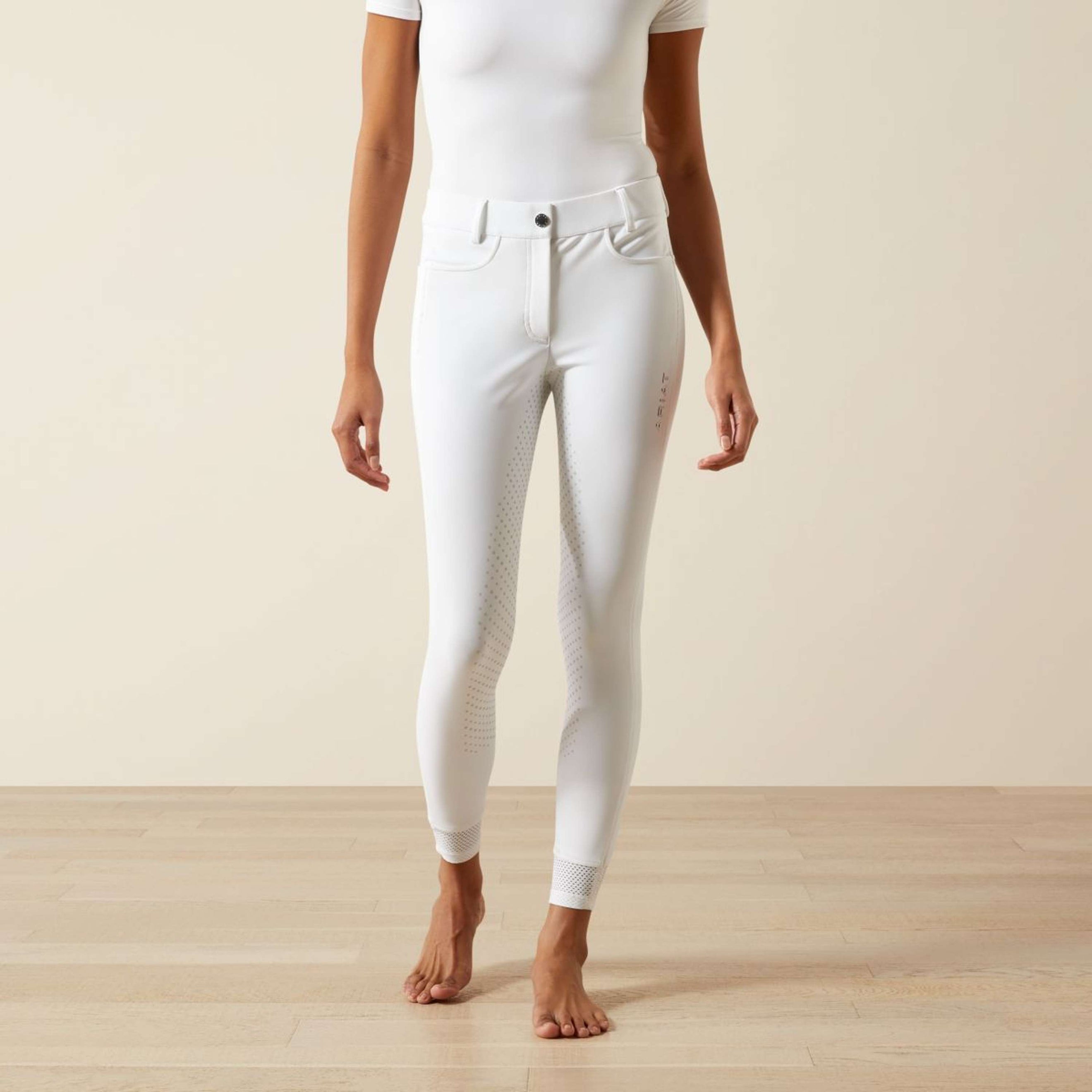 Ariat Pantalon d'Équitation Tri Factor NT Full Grip Blanc