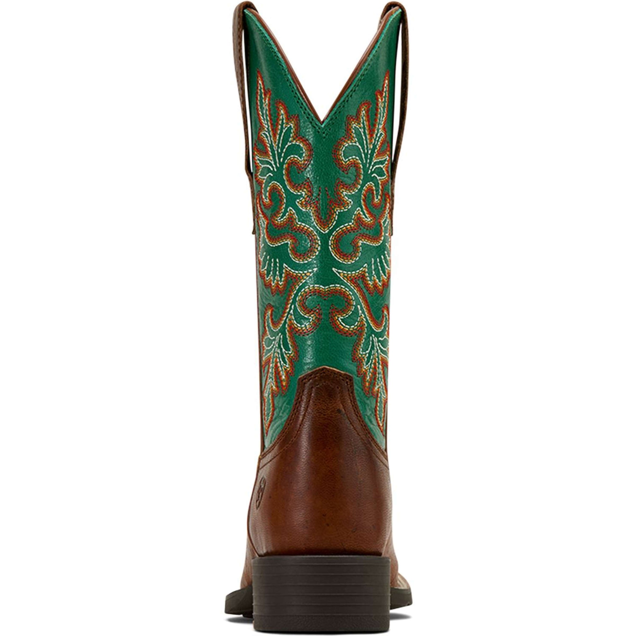 Ariat Bottes Western Round Up Stretchfit Femme Arizona Brown/Aged Jade Ariat Bottes Western Round Up Stretchfit Femme Arizona Brown/Aged Jade