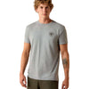 Ariat T-Shirt Banner Badge Hommes Gris