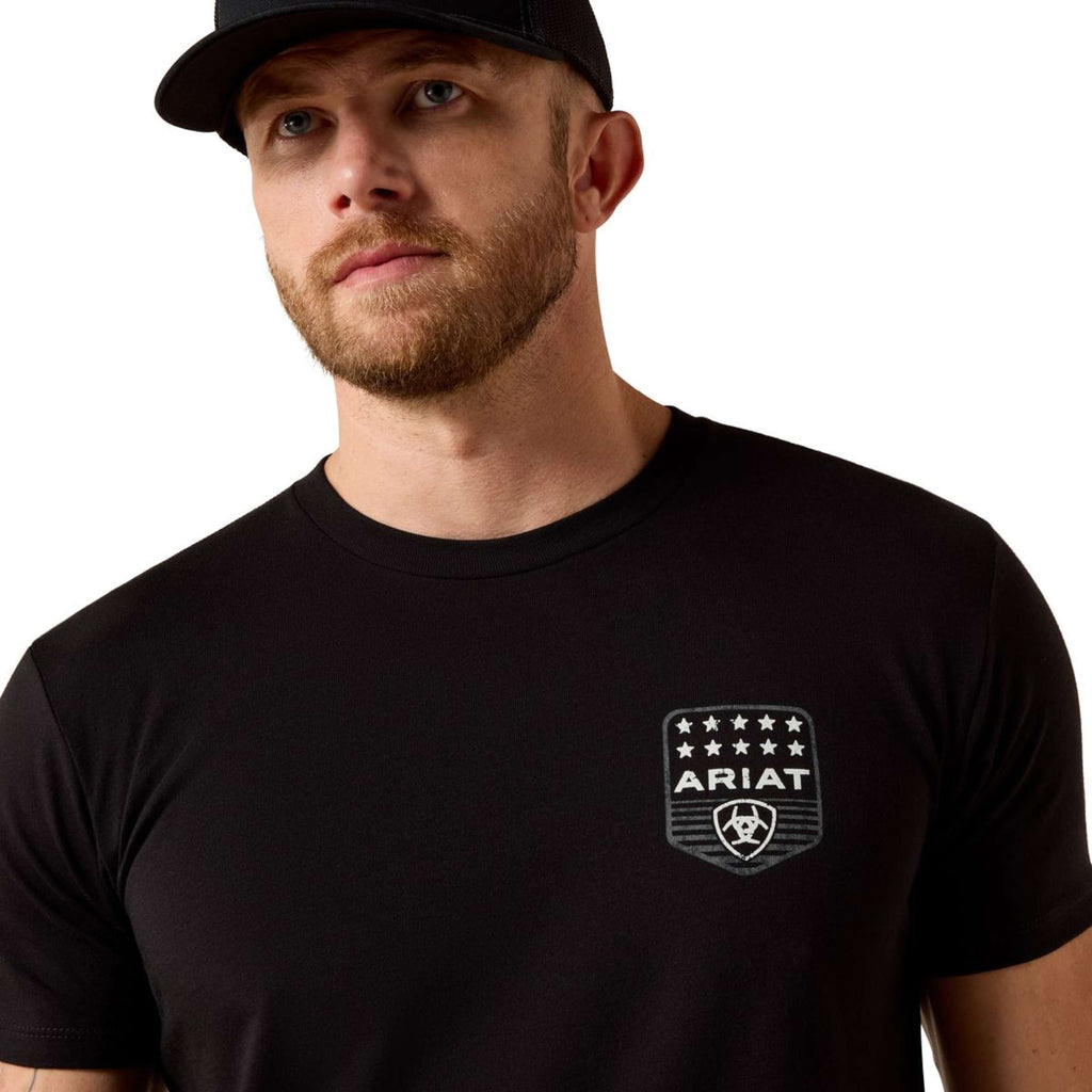 Ariat T-Shirt Patriotic Hommes Noir