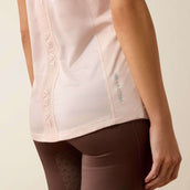 Ariat T-Shirt Breathe 1/2 Zip Femme Sepia Rose