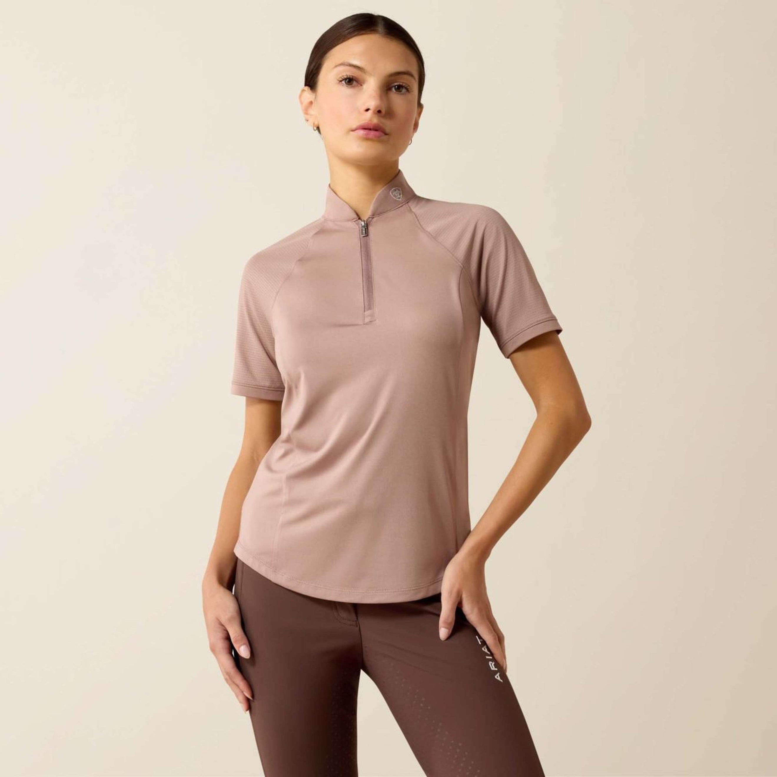 Ariat T-Shirt Soquel 1/4 Zip Baselayer Femme Ramure