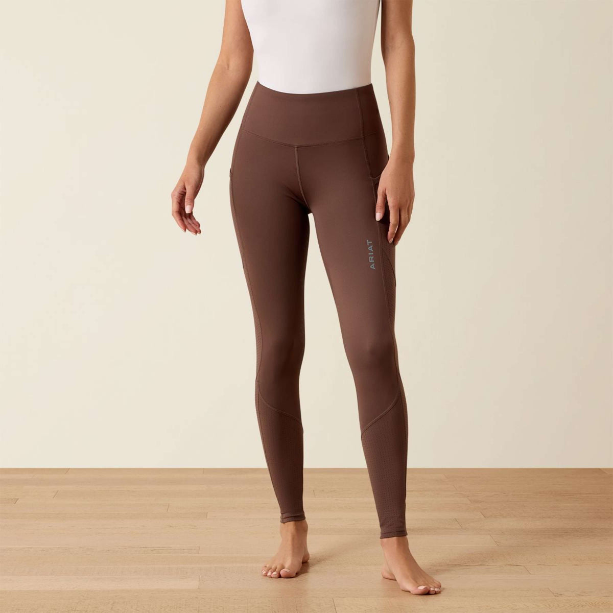Ariat Legging d'Équitation Breathe EOS Prise de Genou Pommel Brown