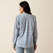 Ariat Blouse Billie Jean Femme Ashleigh Blue Crystal Southwes