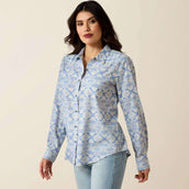 Ariat Blouse Billie Jean Femme Ashleigh Blue Crystal Southwes