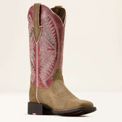 Ariat Bottes Western Round Up Ruidoso Femme Brown Bomber/Dusty Rose