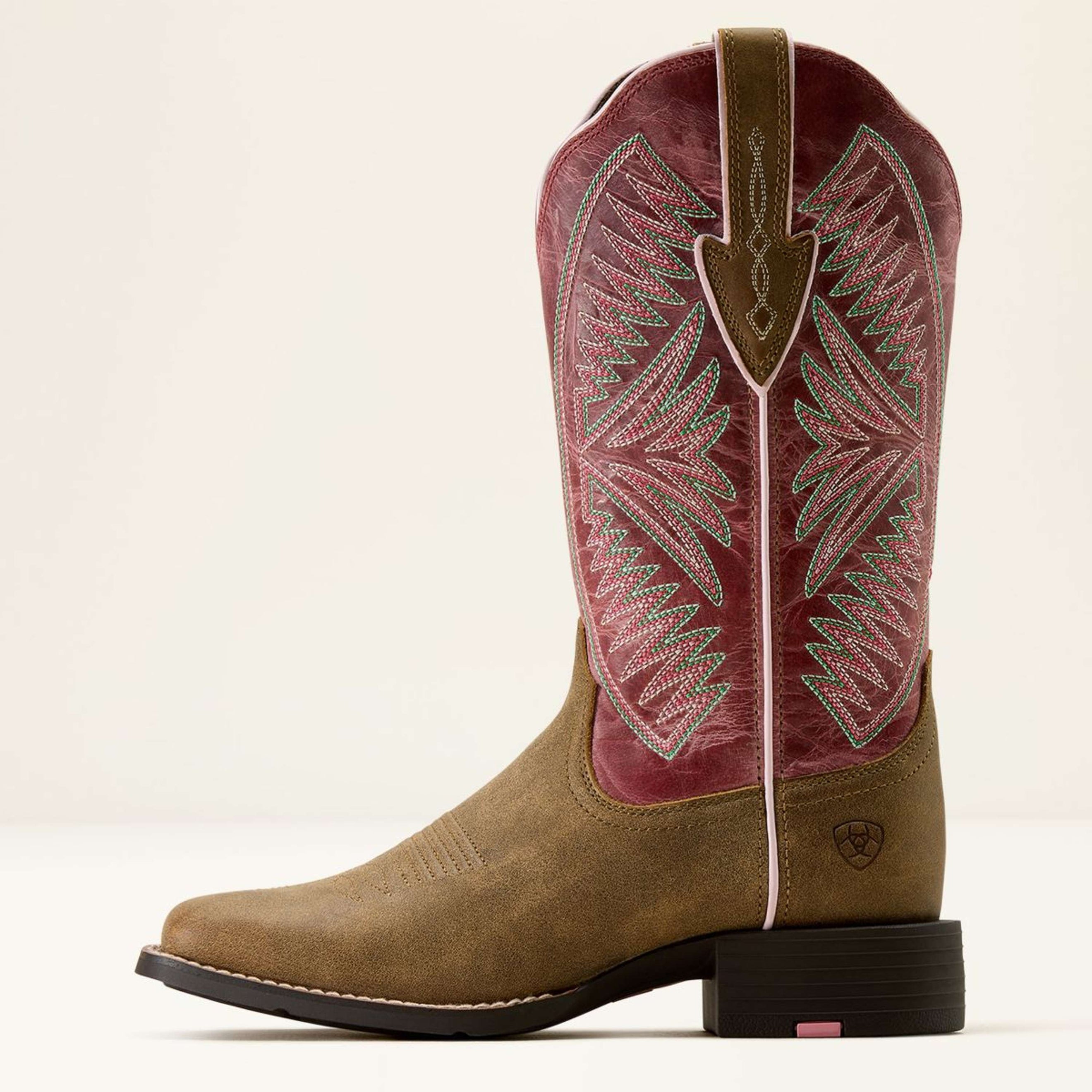 Ariat Bottes Western Round Up Ruidoso Femme Brown Bomber/Dusty Rose Ariat Bottes Western Round Up Ruidoso Femme Brown Bomber/Dusty Rose