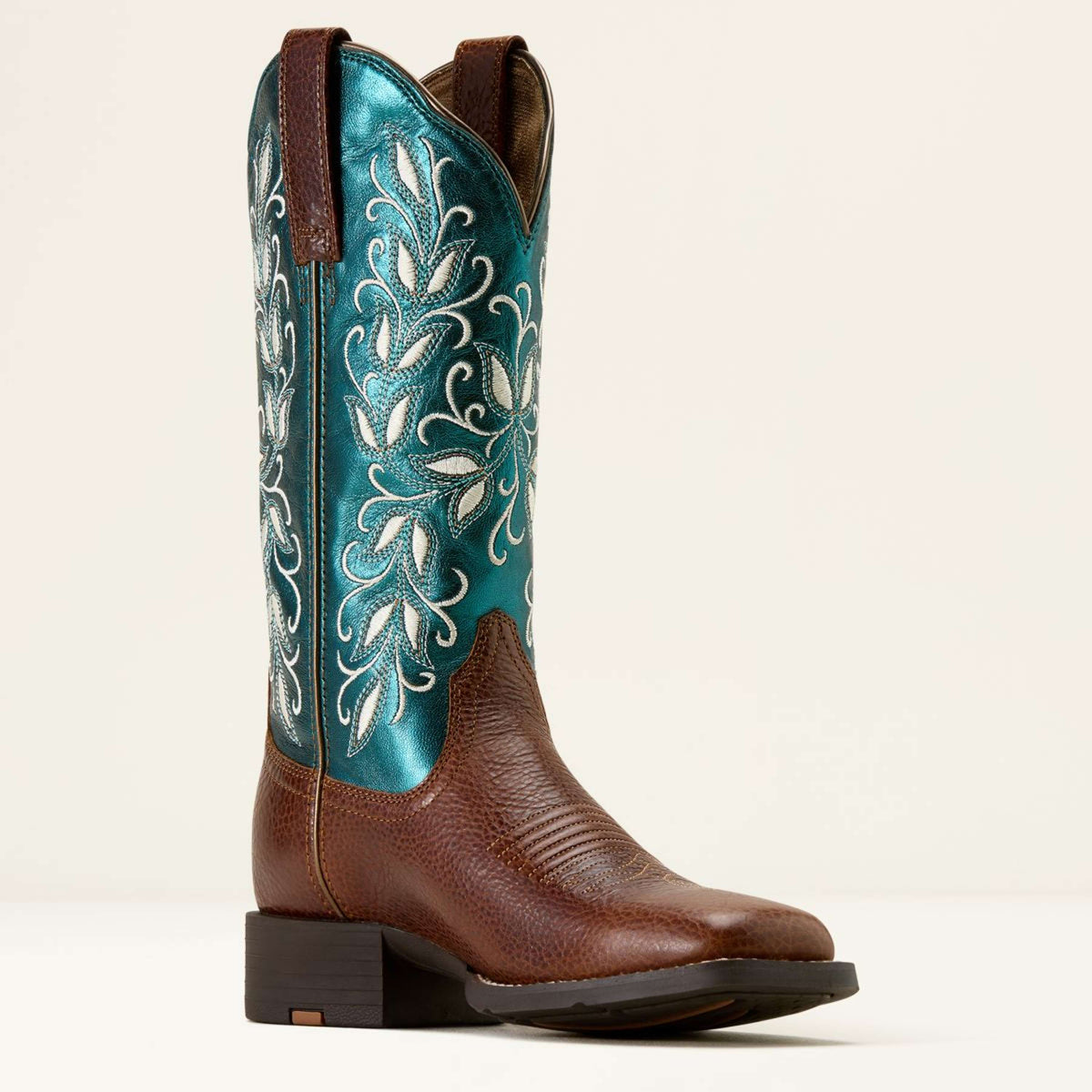 Ariat Bottes Western Round Up Holly Femme Beasty Brown/Metallic Sea