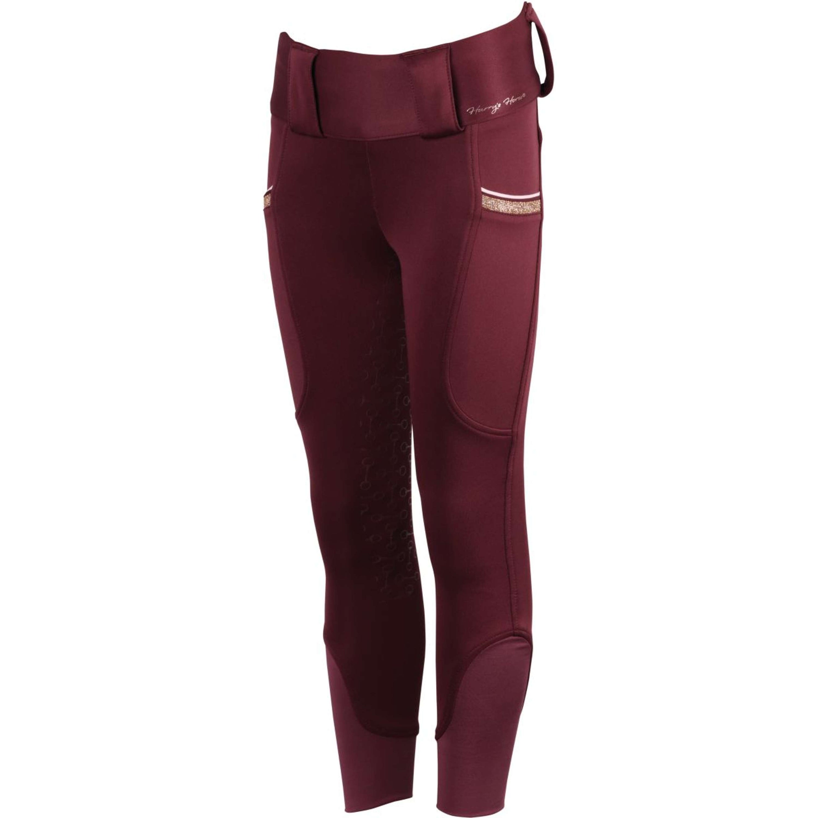 Harry's Horse Pantalon d'Équitation LouLou Söll Full Grip Maroon Red