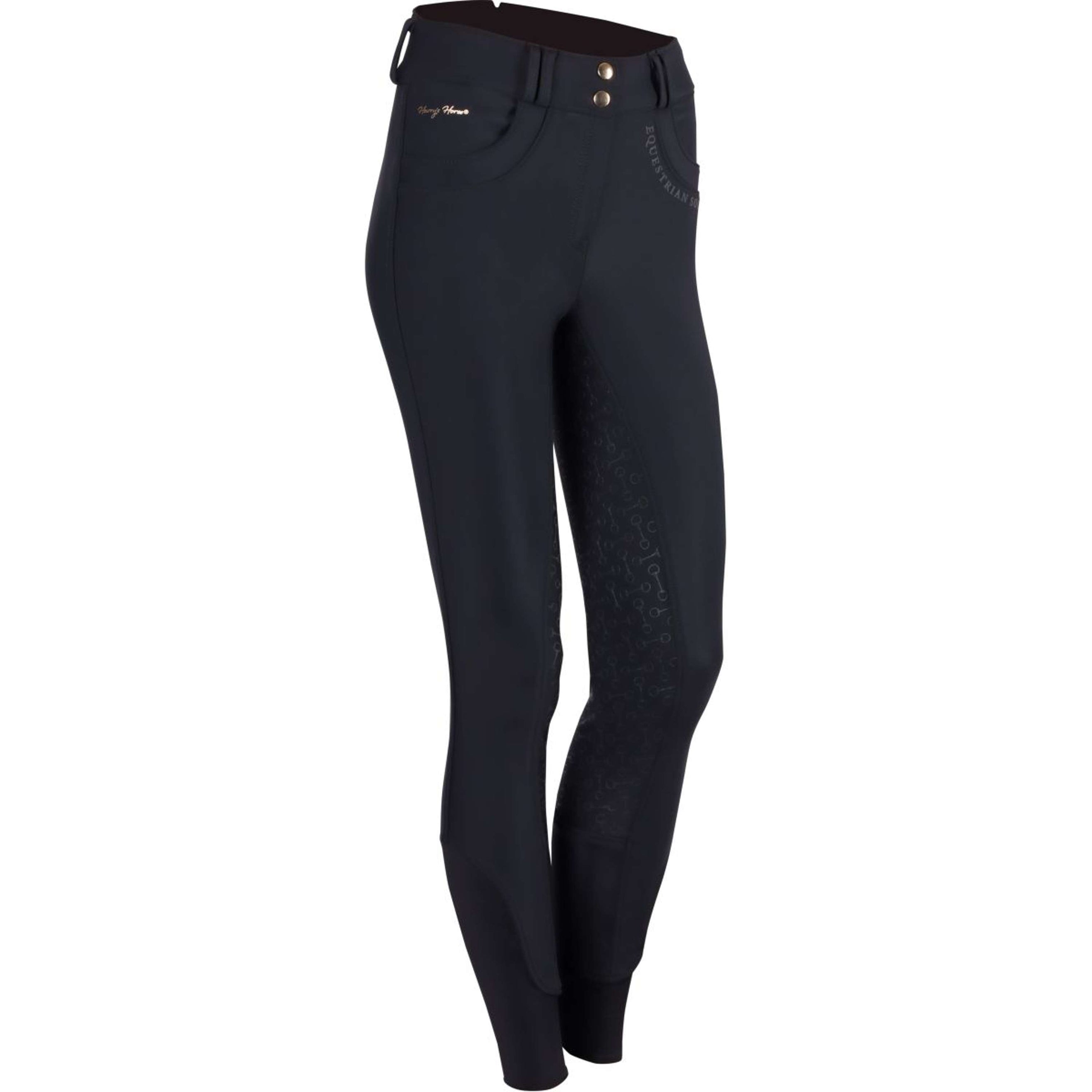 Harry's Horse Pantalon d'Équitation Ladis Full Grip Jet Black