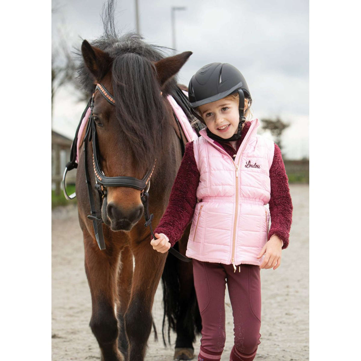 Harry's Horse Gilet Sans Manches LouLou Champoussin Argent/Rose