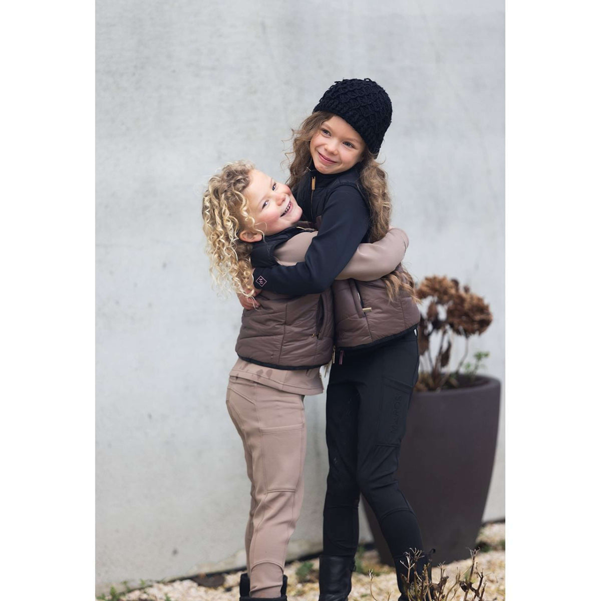 Mrs. Ros Legging d'Équitation Romee Mini Softshell Taupe