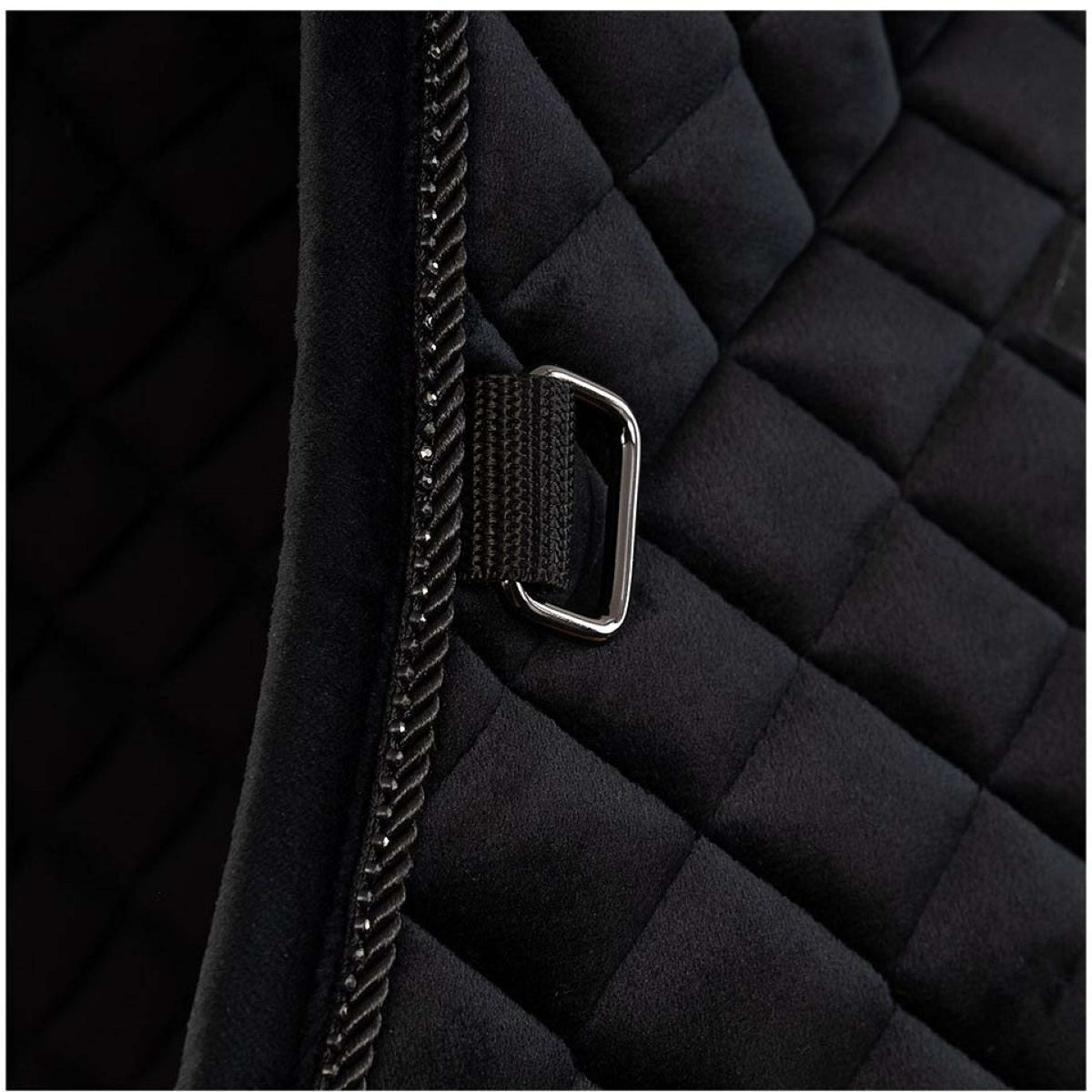 BR Tapis de Selle Opulence Polyvalent Noir