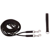 BR Longues Rênes Norwich Cuir souple + Corde Noir/Argent