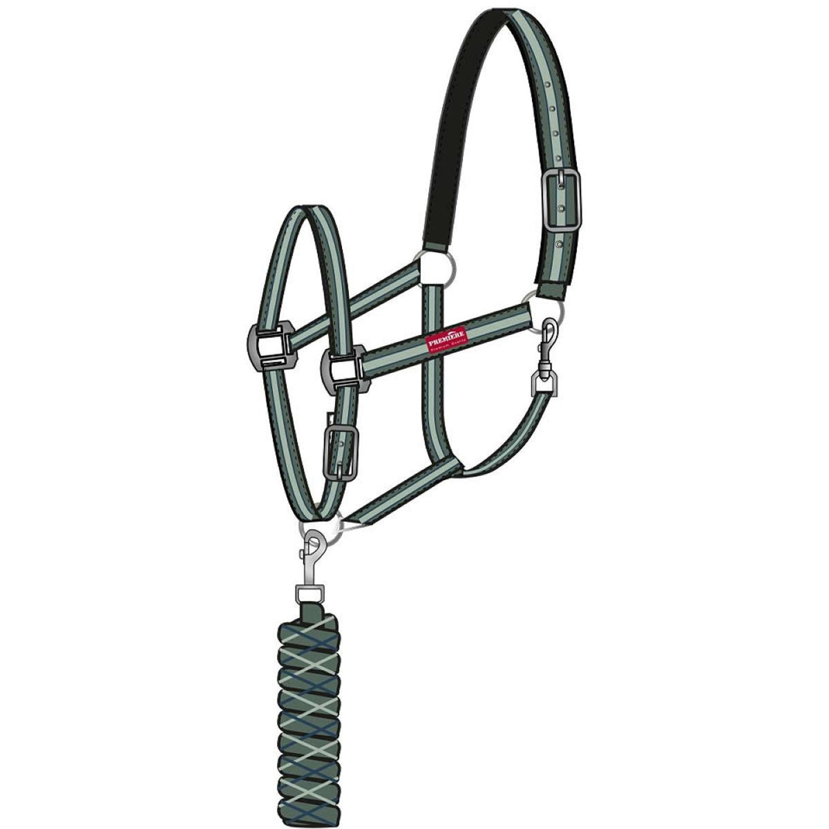 Premiere Ensemble Licol AW25 avec Crochet Panique Duck Green