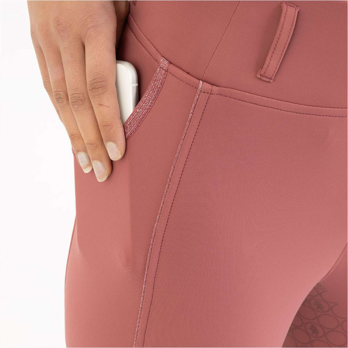 BR Legging d'Équitation Ilana Full Grip Roan Rouge