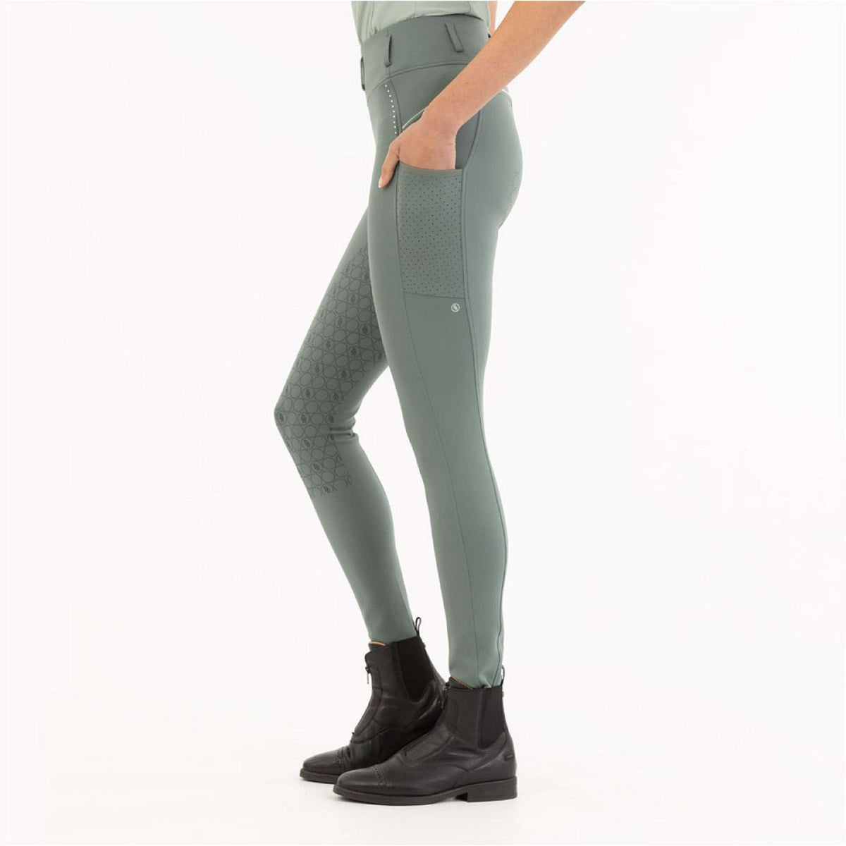 BR Legging d'Équitation Isadora Full Grip Balsam Green