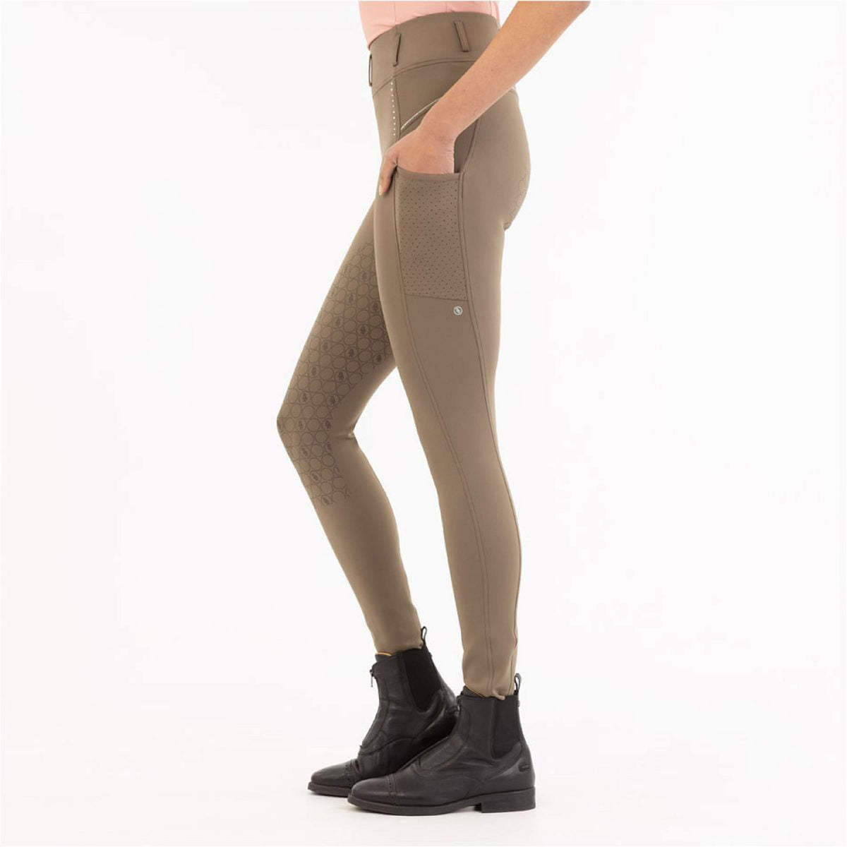 BR Legging d'Équitation Isadora Full Grip Chocolat Chip