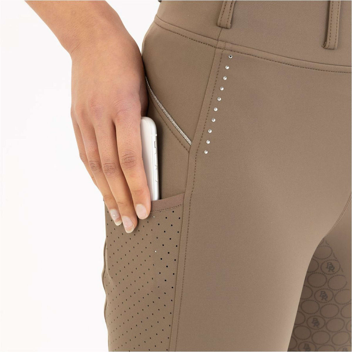 BR Legging d'Équitation Isadora Full Grip Chocolat Chip