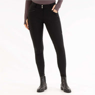 BR Pantalon d'Équitation AW25 Softshell Jude Femme Partie Siege en Silicone Meteorite