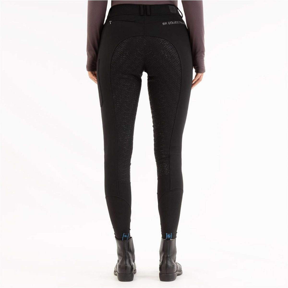 BR Pantalon d'Équitation AW25 Softshell Jude Femme Partie Siege en Silicone Meteorite