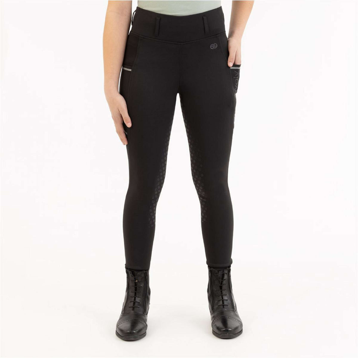 BR Legging d'Équitation Eevolv Ivana Full Grip Meteorite