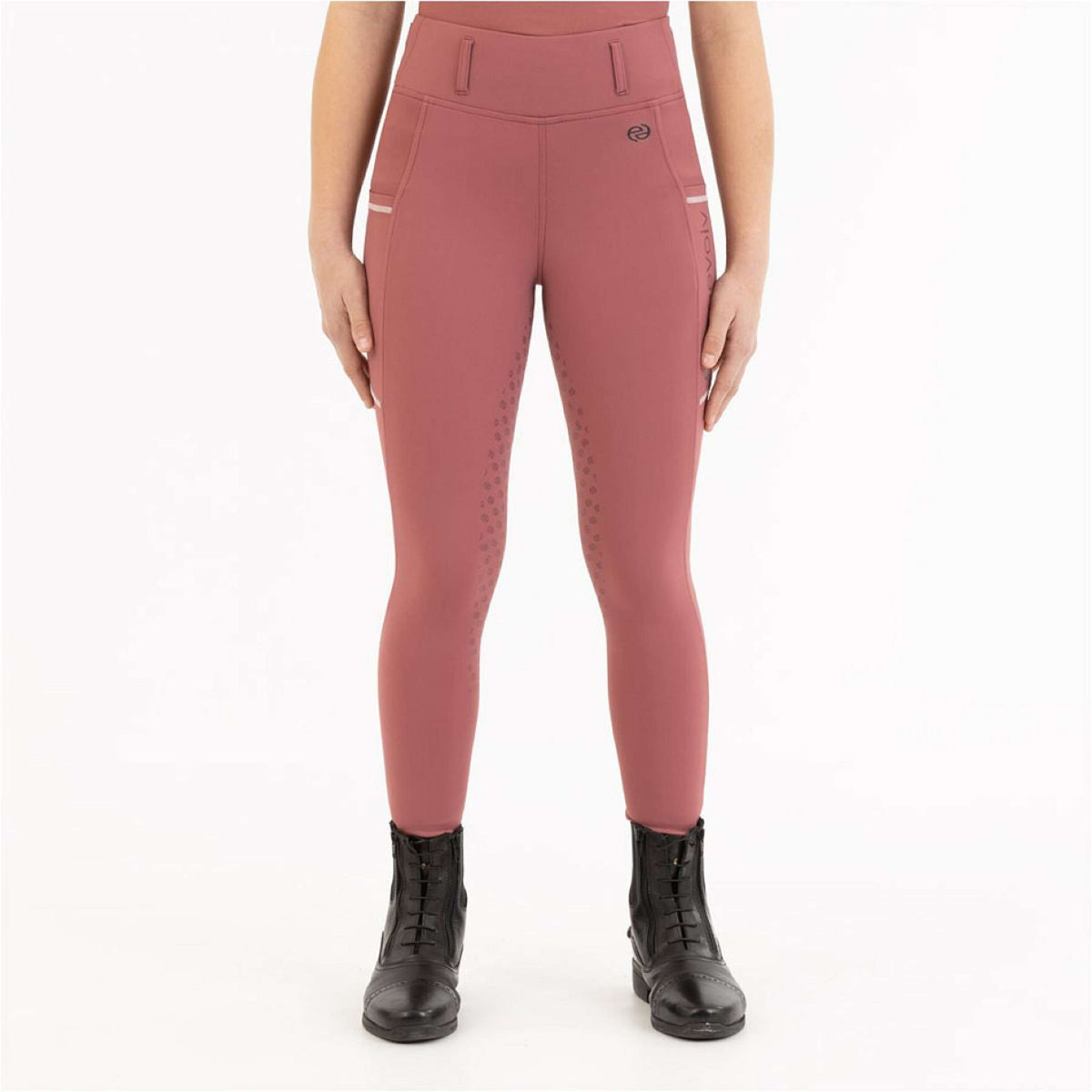 BR Legging d'Équitation Eevolv Ivana Full Grip Roan Rouge