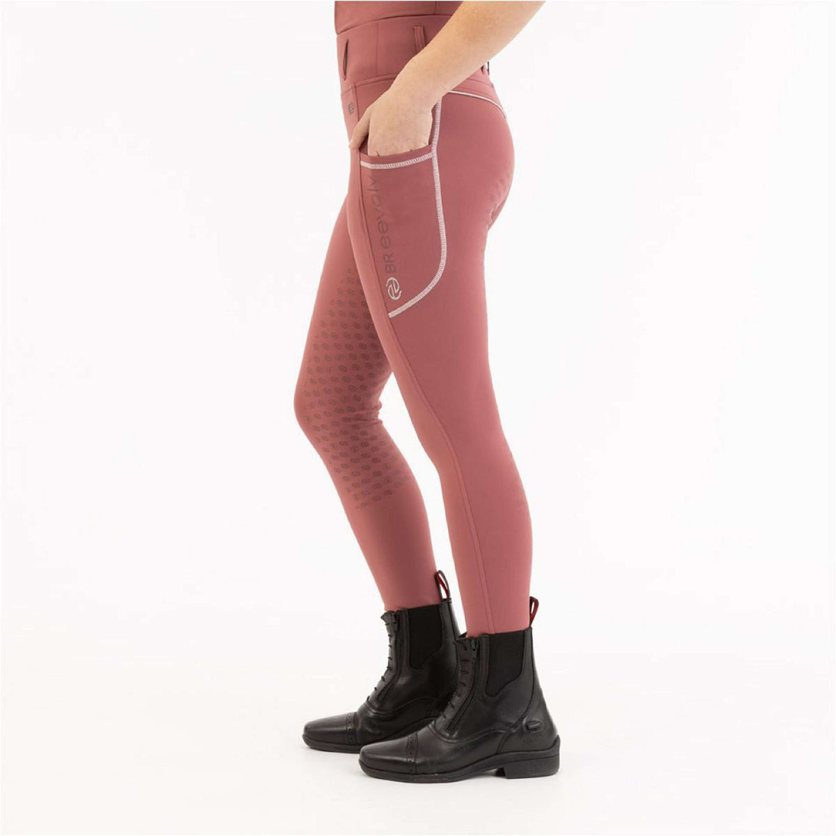 BR Legging d'Équitation Eevolv Ivana Full Grip Roan Rouge