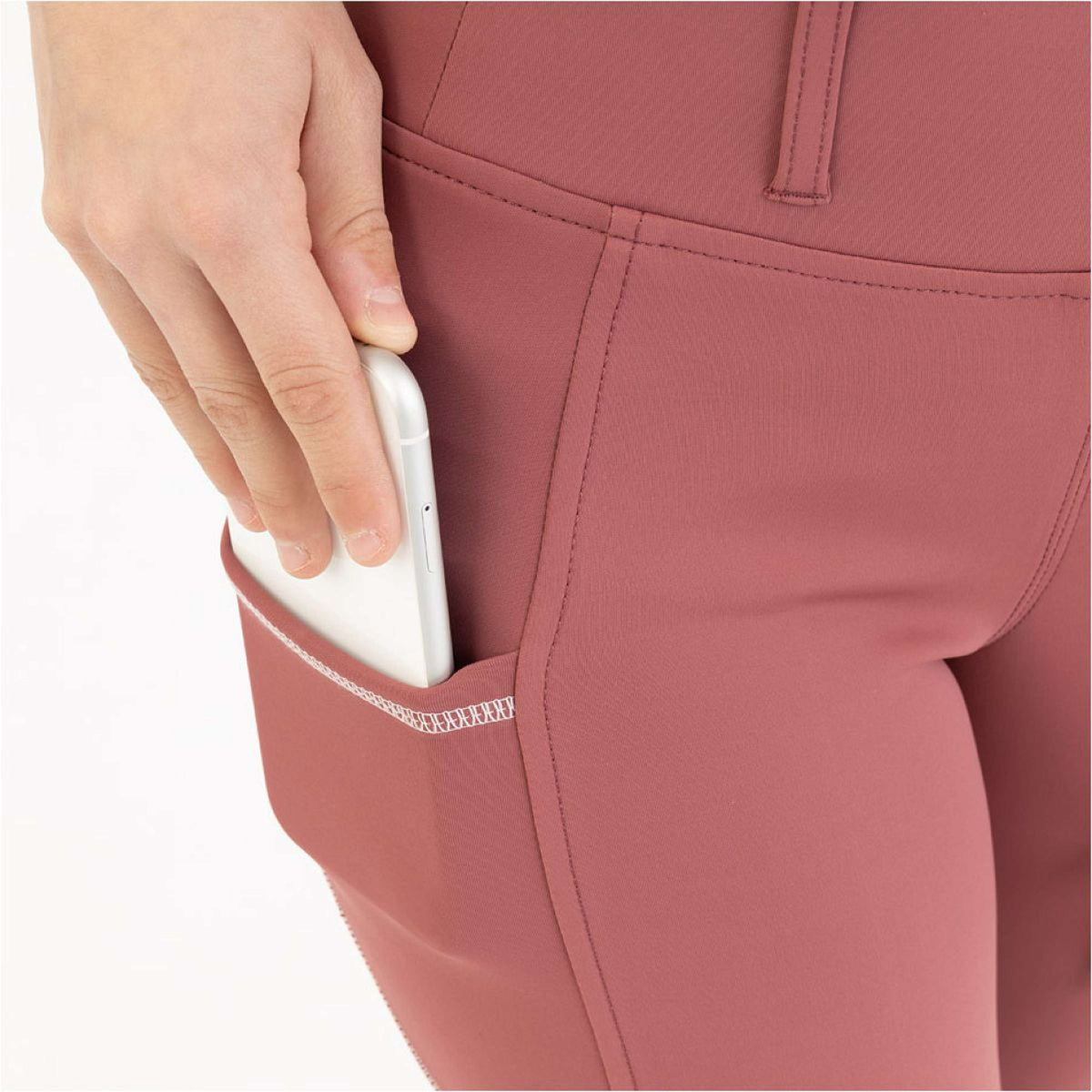 BR Legging d'Équitation Eevolv Ivana Full Grip Roan Rouge