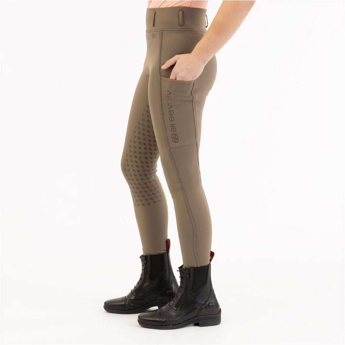 BR Legging d'Équitation Eevolv Irma Full Grip Chocolat Chip