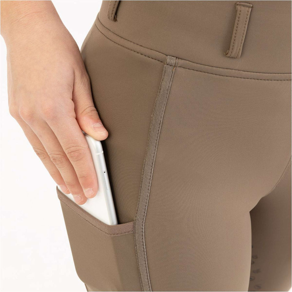 BR Legging d'Équitation Eevolv Irma Full Grip Chocolat Chip