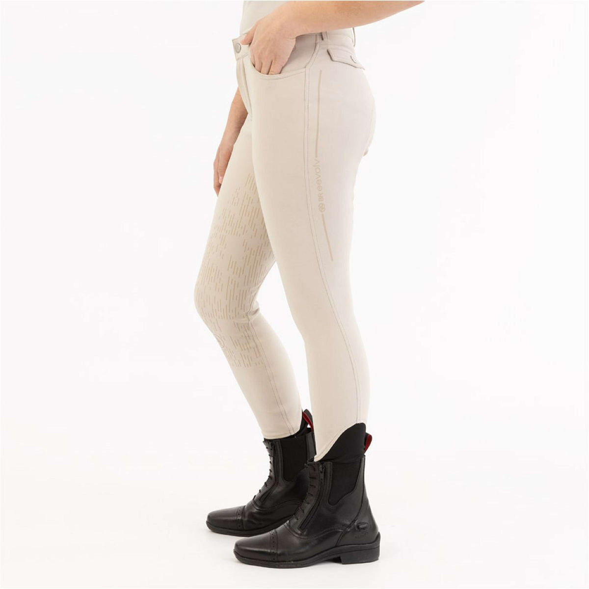 BR Pantalon d'Équitation Eevolv Irene Full Grip Chateau Grey