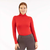 BR Pull à Col AW25 Jasmin Femme Rouge Tango