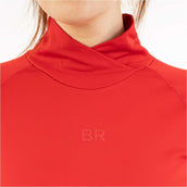 BR Pull à Col AW25 Jasmin Femme Rouge Tango